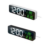 LED-Digitalwecker Kabelgebundene Uhr für Schlafzimmertisch Digitale Snooze-Spiegeluhr