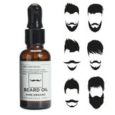 Beard Oil Pure Organic Moustache Regrowth Whiskers Growth Serum Liquid Men Styling Conditioner