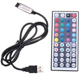 44 ключевой USB пульт ДУ для 5V 5050 RGB гибкой светодиодной ленты для телевизора и ПК задней подсветки