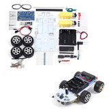 C51 DC 6V Intelligent Tracking Obstacle Car DIY Kit with Two Single Axis Gear Motor Drives