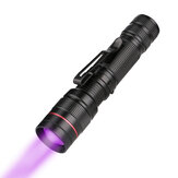 Torcia XANES zoomabile a LED UV, luce ultravioletta UV 395nm, torcia viola Lampada a batteria AA