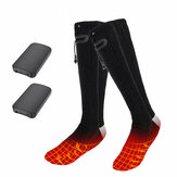 Chaussettes chauffantes électriques d'hiver chaussettes chaudes à température réglable rechargeables chauffe-pieds chaussettes unisexes pour la randonnée en Camping