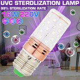 AC220V 16W E27 UV Lâmpada germicida Ultravioleta UVC LED Luz de desinfecção de bulbo de milho para uso doméstico