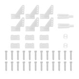 6PCS Plastikowy Biały Róg Serwomechanizmu dla Samolotu RC Volantex 742-5 Phoenix Evolution 1600mm/2600mm
