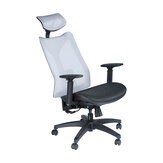 Krzesło biurowe BlitzWolf® BW-HOC4, ergonomiczny design, krzesło siatkowe z podparciem lędźwiowym i funkcją regulacji kąta nachylenia + kołysania, wyjmowana i regulowana głowica, do użytku w biurze lub domu
