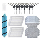 22pcs Replacements for Xiaomi Mijia STYJ02YM Viomi Vacuum Cleaner Parts Accessories Flannel Roller Brush*1 Side Brushes*8 HEPA Filters*6 Mop Cloths*6 Cleaning Tool*1 Non-original