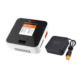 ISDT Q6 Nano BattGo Cargador de batería Lipo 200W 8A de color blanco con fuente de alimentación ToolkitRC US