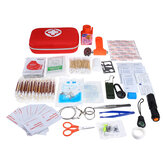 Bolsa de primeiros socorros de emergência SOS Kit de sobrevivência com 250 peças para viagens, acampamento, atividades ao ar livre e casa