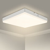 Lampada a soffitto quadrata da 24W con motivo a onde 4000K bianco caldo 40LED AC160~265V IP54