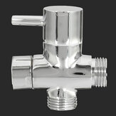 Messing 3-Wege-T-Adapter-Umleitung Ventil Wasserrohr-Schaltventil Wasserhahn Zubehör