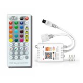 WiFi Smart Tuya APP Music Voice RGB LED Strip Controller+40Keys Remote Control Support Alexa Google Home 5-24V