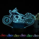 3D Illusion мотоцикл LED Стол Лампа 7 Изменение цвета Сенсорный переключатель Ночной свет