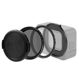 PULUZ 52mm UV ND2-ND400 Adjustable Lens Filter Set Reducer Neutral Density Filter for GoPro Hero11/ HERO10 / HERO9