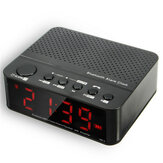 LEADSTAR Alarma inalámbrica Reloj Mini altavoz bluetooth con juego de cartas FM Radio