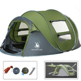 Tenda de acampamento automática para 3-4 pessoas, abertura individual de camada única, à prova d'água, protetor solar anti-UV.
