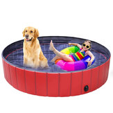 Piscina dobrável para animais de estimação de 160 cm, piscina dobrável para cães e gatos, banheira para crianças e animais de estimação