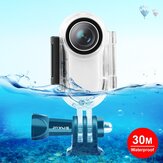 Custodia impermeabile subacquea PULUZ PU556T 30m per fotocamera sportiva Custodia protettiva antigraffio per Insta360 Go 2 con adattatore di base