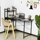 Mesa de computador em aço e madeira de estilo moderno e simples para escritório em casa
