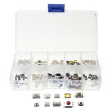 Excellway® PB02 200 peças 10 tipos de botões táteis de toque para chaves de controle remoto