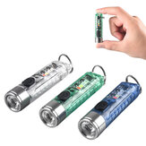 SST20 400LM Tragbare Mini-Outdoor-Schlüsselanhänger-Taschenlampe mit Mehrlichtquellen-Seitenlicht TYP-C Wiederaufladbare Multifunktions-Mini-LED-Taschenlampe