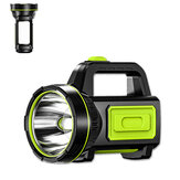 Holofote de LED super brilhante com 2 modos de USB recarregável Lanterna de trabalho impermeável para acampar e caçar