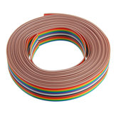 5M 1.27mm Pitch Ribbon Cable 16P Flat Color Rainbow Ribbon Cable Wire Rainbow Cable