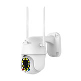 17 diod LED Wodoodporna kamera IP WIFI 1080P HD 2MP CCTV IR Aparat bezpieczeństwa zewnętrznego