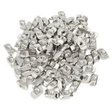 50 piezas de tuerca deslizante M5 T para perfil de aluminio 3030, placa revestida de zinc, accesorios de aluminio