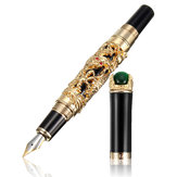 Πένα στυλό με μοτίβο Χρυσοστόματου Δράκου JINHAO, με μεσαία μύτη 18KGP και κλίπ για υπογραφή και γραφή, για δώρο σε επιχειρηματίες