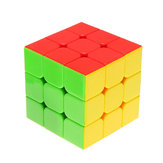 Jouets de cube magique classique 3x3x3 en PVC autocollant Bloc Puzzle Speed Cube Sugar Color