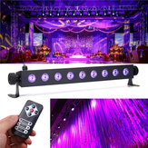 27W 9 LED UV 395-400NM Fernbedienung Bühnenlicht Wandwaschlampe für Party Halloween Club DJ