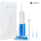 LOSKII LK-WF1 Irrigatore orale portatile IPX7 Impermeabile Dentale Idropulsore a getto d'acqua a carica magnetica