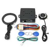 12V Car Engine Push Start Button Remote Control RFID Lock Ignition Starter Kit