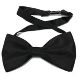 Men Black Bow Ties-classic Sanfte raffinierte Smoking Anzug Hochzeitsbankett verstellbare Krawatte 