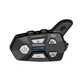 WAYXIN R9 1500M Универсальное сопряжение Bluetooth 4 Райдеры Шлем интерком Водонепроницаемый Мотоцикл Полнодуплексный Гарнитуры FM Радиоустройства Interphone