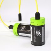 2Pcs ZNTER 1.5V 6000mAh USB перезаряжаемый D Размер Батарея Литий-полимер Батарея