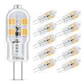 10PCS AMBOTHER 2.5W G4 LED 12V Bulb Equivalent 20W Halogen Bulbs 200LM with Transparent PVC Cover Warm White 3000K Energy Class A+
