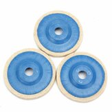 Conjunto de 3 discos de polimento de lã de 4 polegadas (100 mm) para polimento