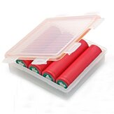 Portapilas transparente para 4 baterías 18650 de célula 8 baterías CR123A caja de almacenamiento portátil