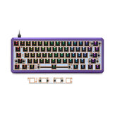 [ألومنيوم أشابة رواية] طقم لوحة مفاتيح سكايلونج GK61X GK61XS قابل للتبديل السريع 60٪ RGB سلكي بلوتوث ثنائي الوضع PCB مجموعة لوحة تركيب مخصصة