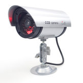 Câmera de segurança impermeável CA-11-03 Dummy Fake Bullet Flash LED CCTV com suporte de metal
