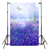 紫色の蝶ラベンダーの写真背景のスタジオ写真