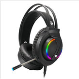 Gaming Headset 3,5 mm kanaal Colorful RGB lichtgevende headset Gaming hoofdtelefoon Stereo hoofdtelefoon Oortelefoon