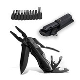 IPRee® 10 σε 1 EDC Pocket Folding Pliers Cutter Screw Bits Set Outdoor Camping Survival Tools Kit