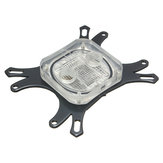 50mm CPU Water Cooling Block Water Block Plating Base Cool Inner Channel 