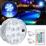 Vízálló IP68 mélységi RGB LED-es alaktéri lámpa távirányítóval, vízi játszóterekhez és úszómedencékhez