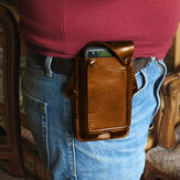 Hommes EDC 6.3 `` pouces en cuir véritable sac de téléphone sacoche de ceinture