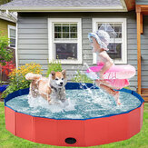 Taşınabilir Evcil Hayvan Banyo Köpek Yüzme Havuzu Katlanabilir Banyo Kedi Kürekli Köpek Banyosu Dekorasyonları 80*20CM