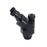 2020 Schwarzes 7X-45X 3.5X-90X Simul-Fokal Trinokulares Zoom-Stereomikroskop mit 0,5-facher und 2,0-facher Zusatzlinse