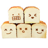 Ψωμί Squishy Τοστ 8ΕΚ Αστείες Εκφράσεις Jumbo Συλλογή Δώρου Με Συσκευασία